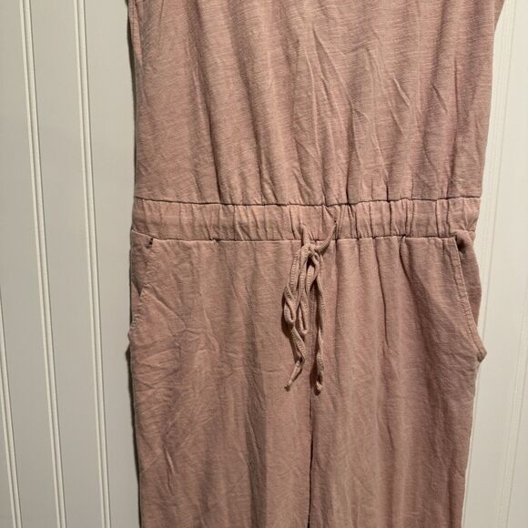 Bohme Pink Cotton Jumpsuit Loungewear Size Small - Picture 3 of 8